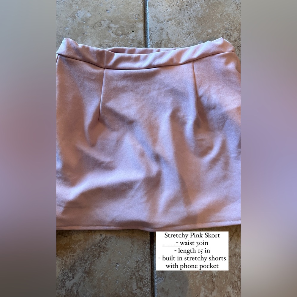 Handmade pink skort